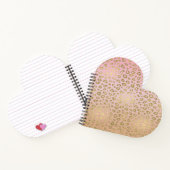 Gold Pink Leopard Print Notizblock (Innenseite)