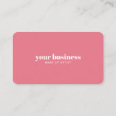 Gold Pink Marble Make up Artist Loyalty Card Treuekarte (Rückseite)