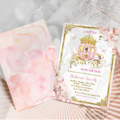 Gold Pink mexikanische Princess Carriage Baby Dusc Einladung
