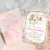 Gold Pink mexikanische Prinzessin Onederful Birthd Einladung