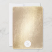 Gold Pink Mint Confetti Stars Silvester Party Einladung (Rückseite)