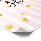 Gold & Pink Sie glaubte, sie könnte Poster posten (Ecke)