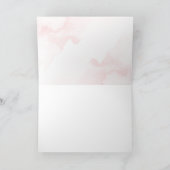 Gold Pink Snowflake Girl Babydusche Danke (Innenseite)