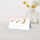 Gold Pink Tinkle Tinkle Danke Karte (Rückseite)