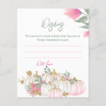 Gold Pink White Pumpkin Baby wünscht Spielkarte Flyer<br><div class="desc">Modernes Gold,  Rosa und niedlicher Kürbis mit Blume Baby Shower Einladungen sind perfekt für Ihren Anlass,  um es unvergesslich zu machen. Sie können auch passende Artikel finden.</div>