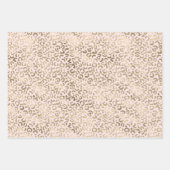 Gold Pink Zebra Animal Print Geschenkpapier Set (Vorderseite 2)