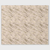 Gold Pink Zebra Print Geschenkpapier (Flach)