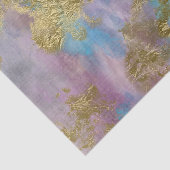 Gold, Pinks und Blues - Fine Decoupage Paper Seidenpapier (Ausschnitt)