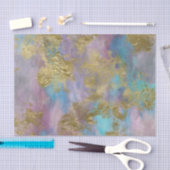 Gold, Pinks und Blues - Fine Decoupage Paper Seidenpapier (Handwerk)