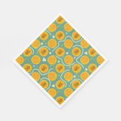 Gold Pirate Coins and Pearls Pattern Serviette (Ecke)