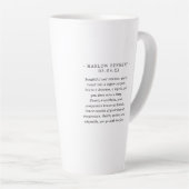 Gold Pisces Astrologie Zodiac-Zeichen | Monogramm Milchtasse (Rechte Ecke)