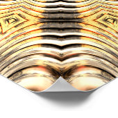 Gold plätschert Mandala Poster (Ecke)