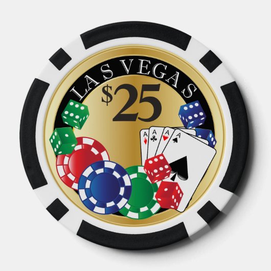 Gold Poker Night | DIY Text Pokerchips (Rückseite)