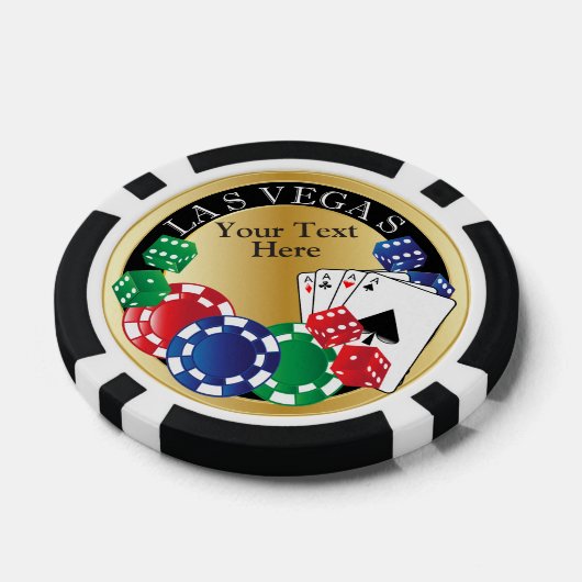 Gold Poker Night | DIY Text Pokerchips (Einzeln)