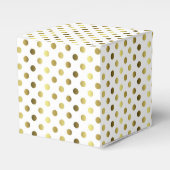 Gold Polka Dot Gastgeschenk Hochzeit Geschenkboxen Geschenkschachtel (Vorderseite)