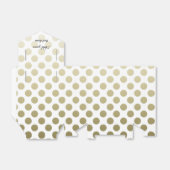 Gold Polka Dot Geschenkschachtel (Ungefaltet)