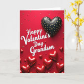 Gold Polka Dot Heart Card Karte (Gelbe Blume)
