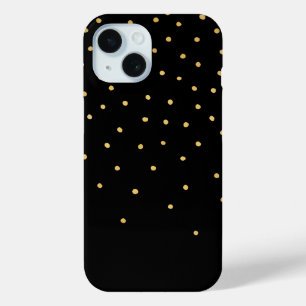 Gold Polka Dot Muster Tiny Hand Drawing Fading Case-Mate iPhone Hülle