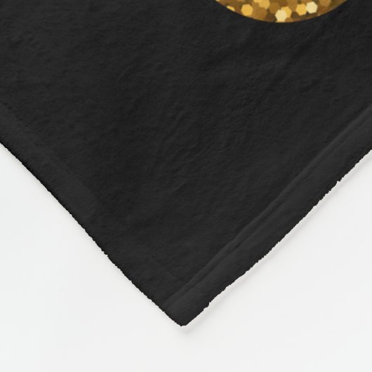Gold Polka Dot: Nahtlos funkeln. Fleecedecke (Ecke)