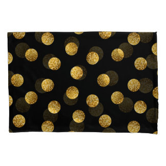 Gold Polka Dot: Nahtlos funkeln. Kissenbezug