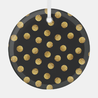Gold Polka Dot: Nahtlos funkeln. Ornament Aus Glas