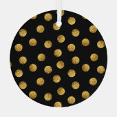 Gold Polka Dot: Nahtlos funkeln. Ornament Aus Glas (Rückseite)