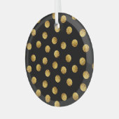Gold Polka Dot: Nahtlos funkeln. Ornament Aus Glas (Vorderseite links)