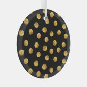 Gold Polka Dot: Nahtlos funkeln. Ornament Aus Glas (Vorderseite Rechts)