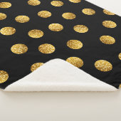 Gold Polka Dot: Nahtlos funkeln. Sherpadecke (3/4)