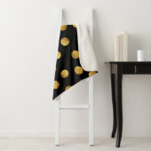 Gold Polka Dot: Nahtlos funkeln. Sherpadecke (Beispiel)