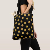 Gold Polka Dot: Nahtlos funkeln. Tasche (Von Nahem)
