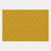 Gold Polka Dots Abstrakt Moderne Elegante Weihnach Geschenkpapier Set (Vorderseite 2)