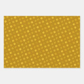 Gold Polka Dots Abstrakt Moderne Elegante Weihnach Geschenkpapier Set (Vorderseite)