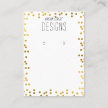 Gold Polka Dots Glitzer mit Grafikkarte