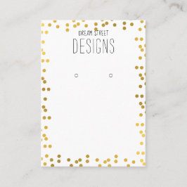Gold Polka Dots Glitzer mit Grafikkarte Visitenkarte