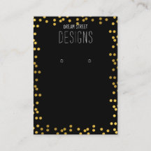 Gold Polka Dots Glitzer mit Grafikkarte