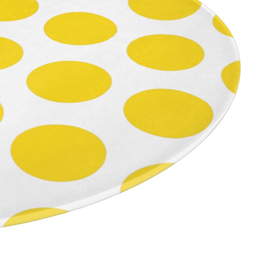 Gold Polka Dots Schneidebrett (Ecke)