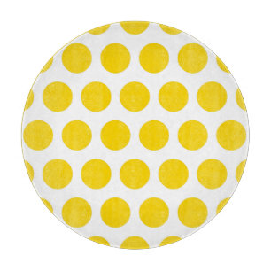 Gold Polka Dots Schneidebrett