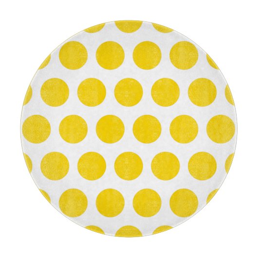 Gold Polka Dots Schneidebrett (Vorderseite)