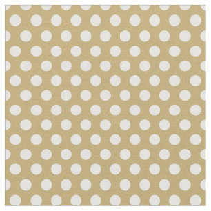 Gold Polka Dots Stoff