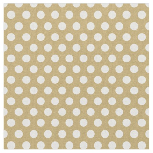 Gold Polka Dots Stoff (Nahaufnahme)