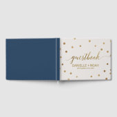 Gold Polka Dots Wedding Gästebuch (Voll)