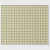 Gold Polka Dots Wrapping Paper Geschenkpapier (Flach)