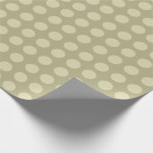Gold Polka Dots Wrapping Paper Geschenkpapier (Ecke)
