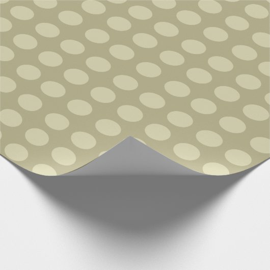 Gold Polka Dots Wrapping Paper Geschenkpapier (Ecke)