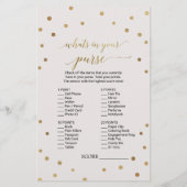 Gold Polka weiß, wie gut du das Bride-Spiel kennst (Rückseite)