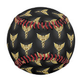 Gold Polygonal Symbol Caduceus Baseball (Vorderseite)