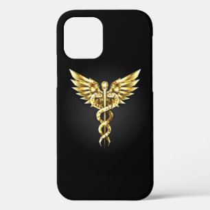 Gold Polygonal Symbol Caduceus Case-Mate iPhone Hülle