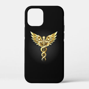 Gold Polygonal Symbol Caduceus Case-Mate iPhone Hülle