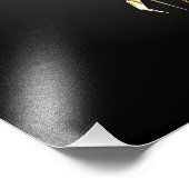 Gold Polygonal Symbol Caduceus Fotodruck (Ecke)